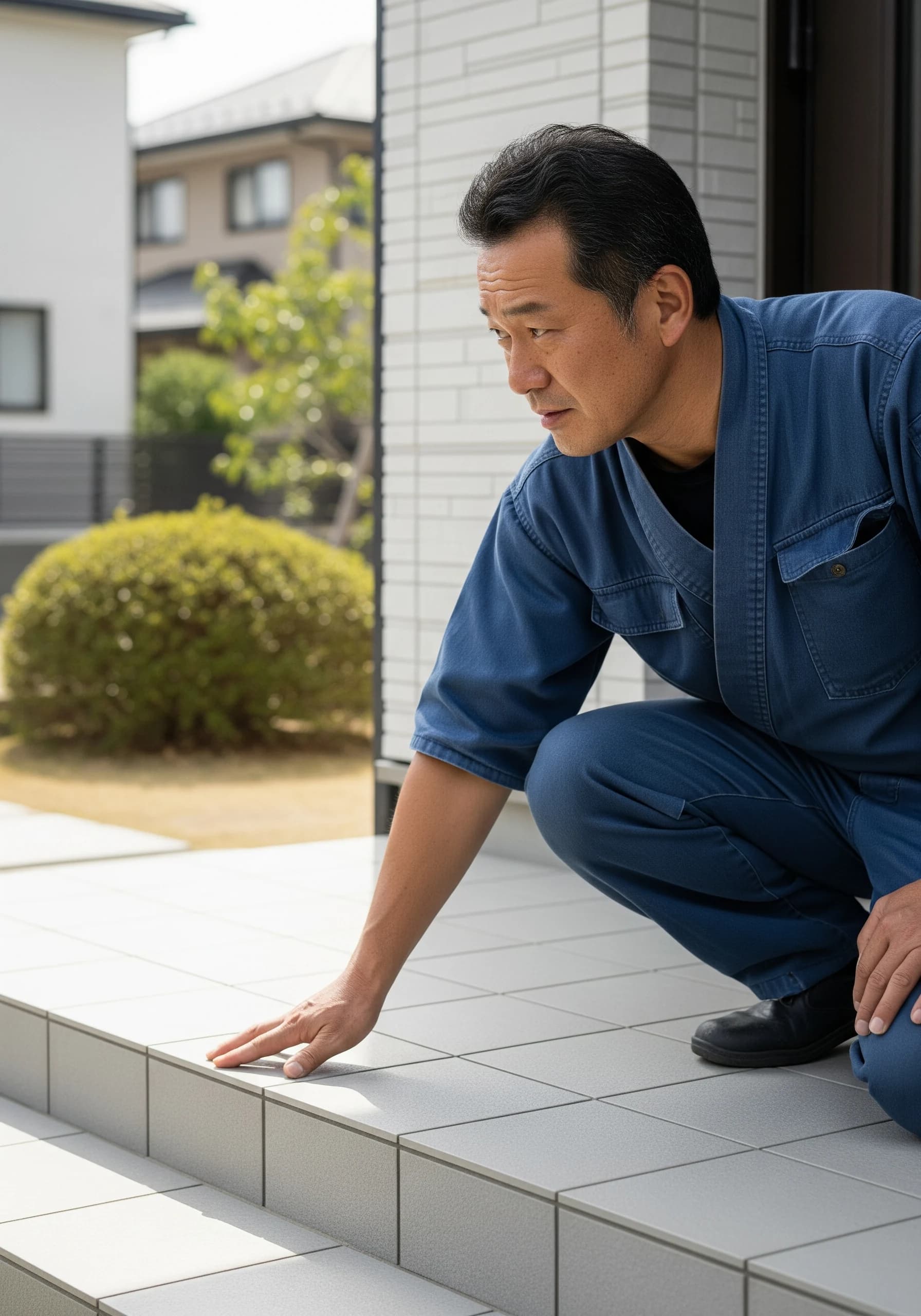 現場で作業する職人